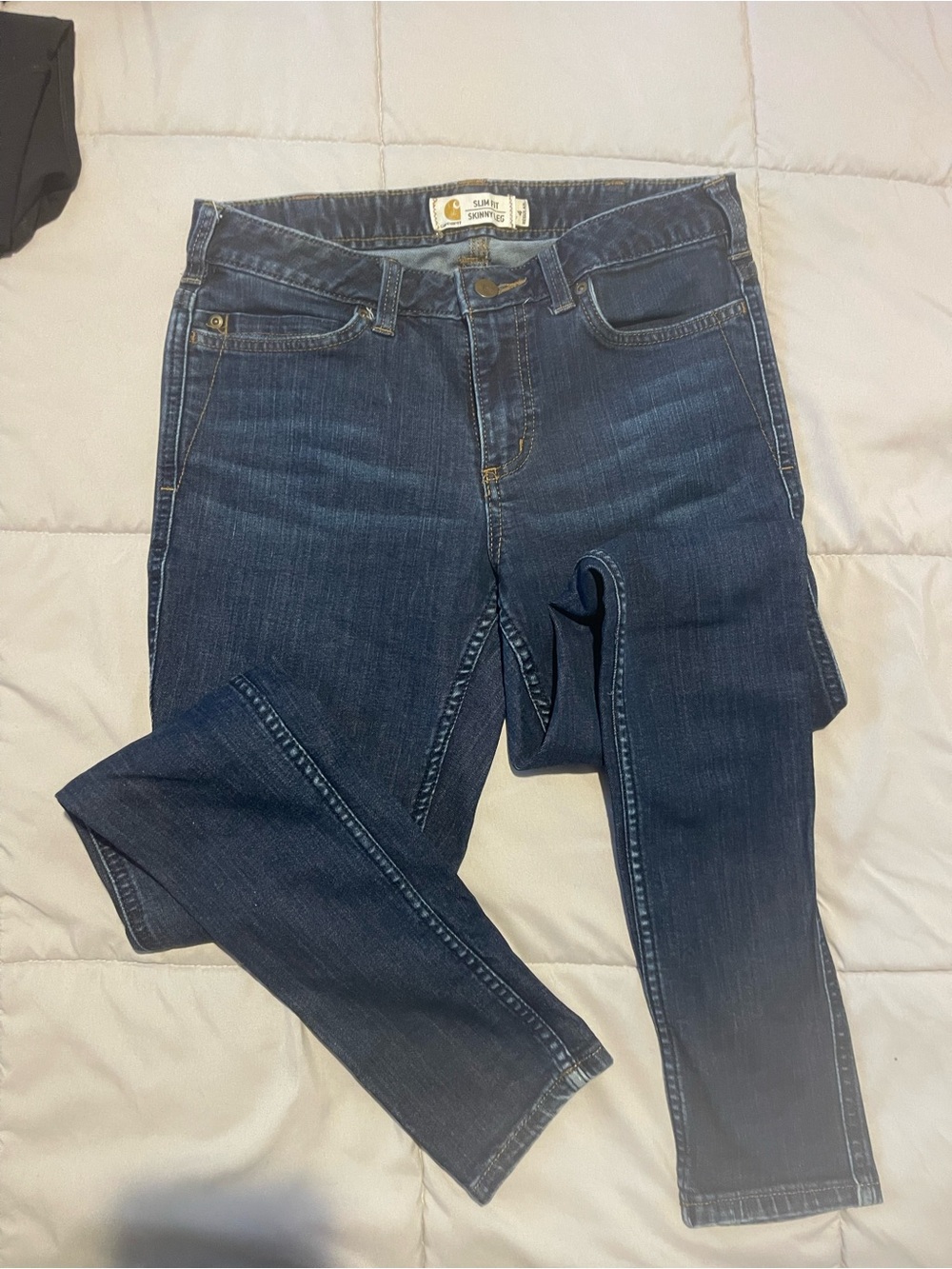 Carhartt Women's Skinny Jeans - Dark Blue Wash